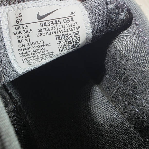 Nike Air Max 270 Black Photo Blue White Sneakers 943345-034 Womens 7.5 Youth 6Y - Picture 8 of 8